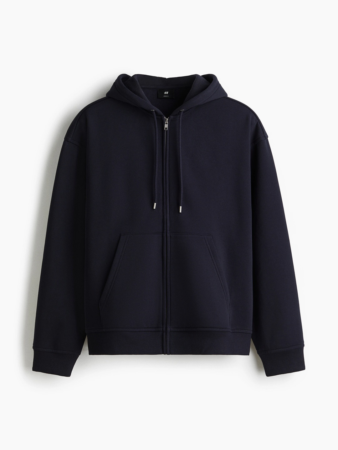 Men Loose Fit Zip-Through Hooded sweatshirt