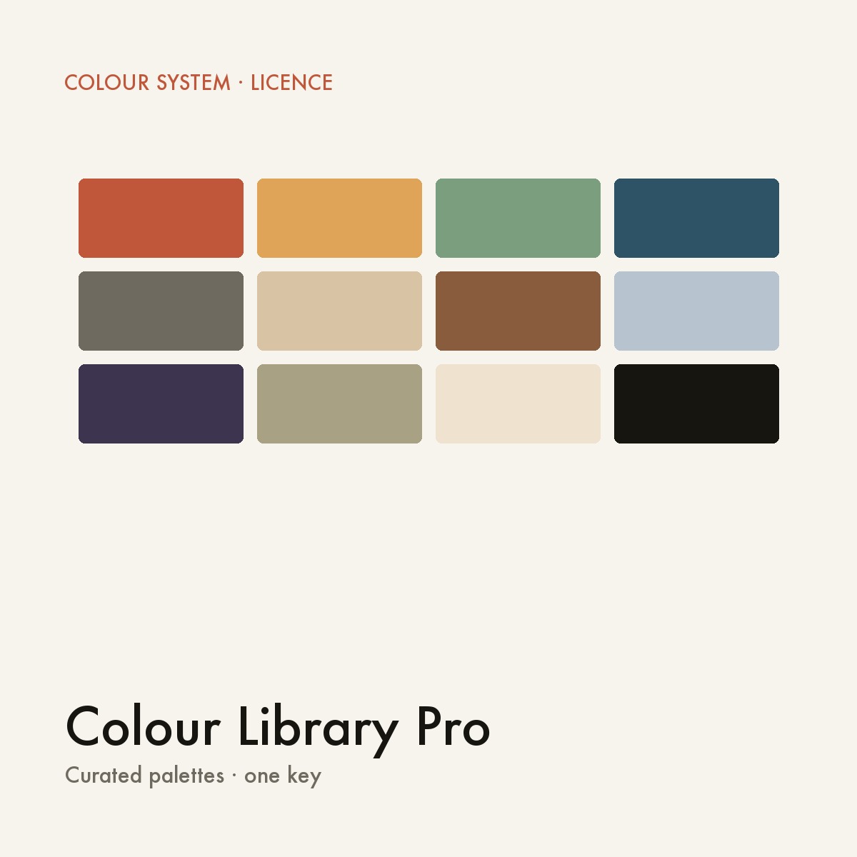 Colour Library Pro — Licence