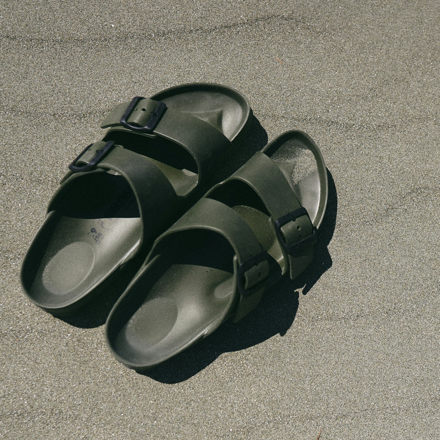 Leather Slide Sandals