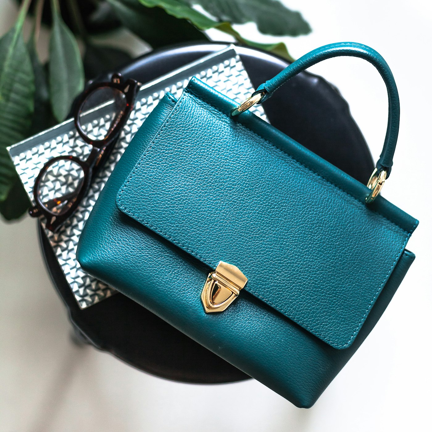 Structured Top Handle Bag